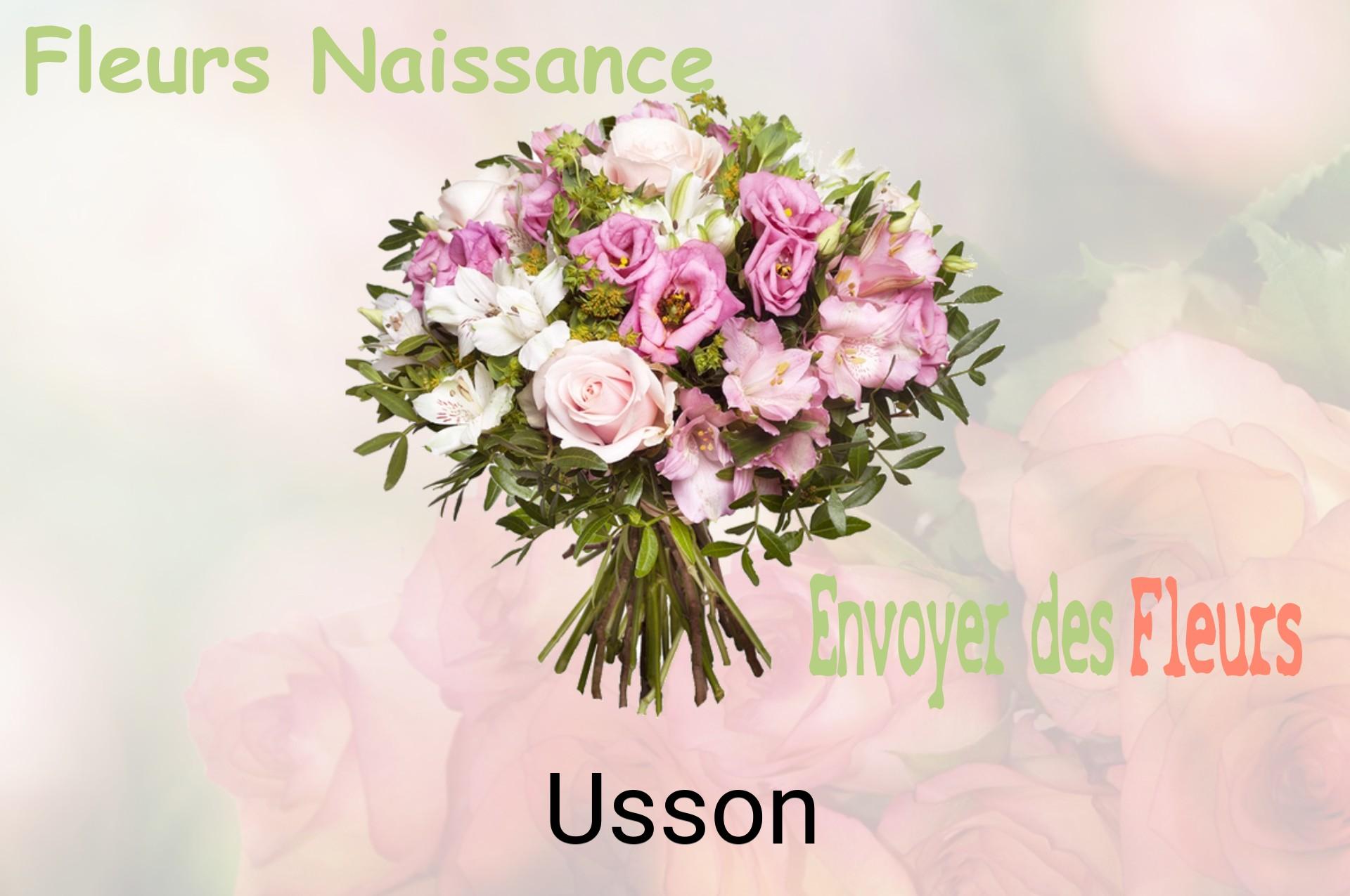 Bouquet de fleurs de naissance livré à Usson